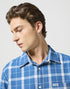 Wrangler Men's 1 Pocket Shirt In Blue Indigo